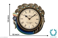  Elegant Peacock   Design Metal Wall Clock - Free Size,  Metal, Wall Clock, Pack of1